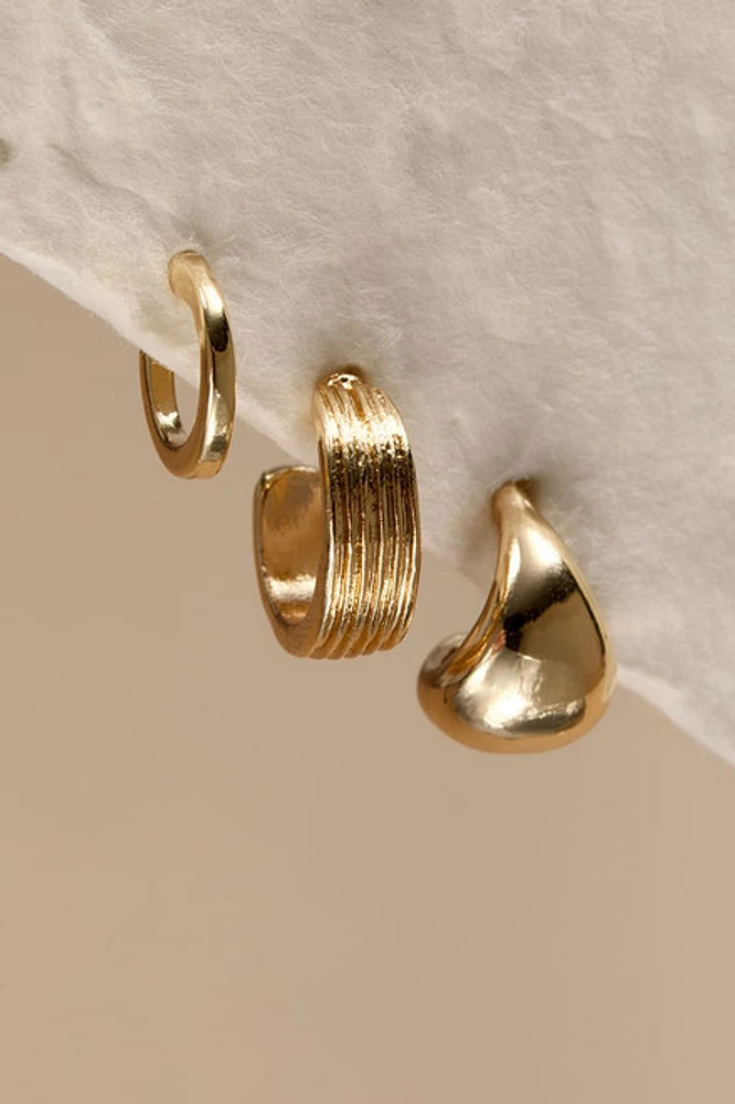 Alice Mixed Hoop Earrings Set