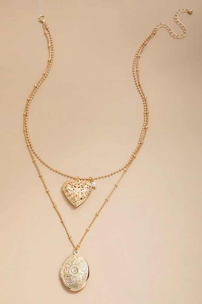 Stella Double Pendant Necklace