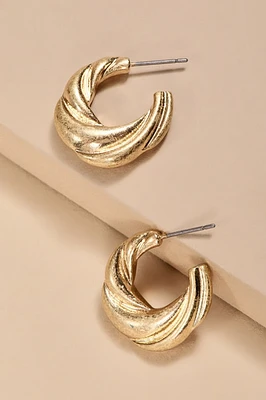 Alice Chunky Twisted Hoop Earrings