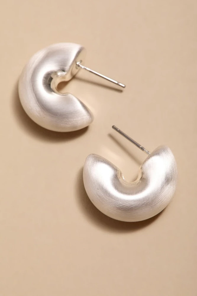 Theresa Puffy Hoop Earrings