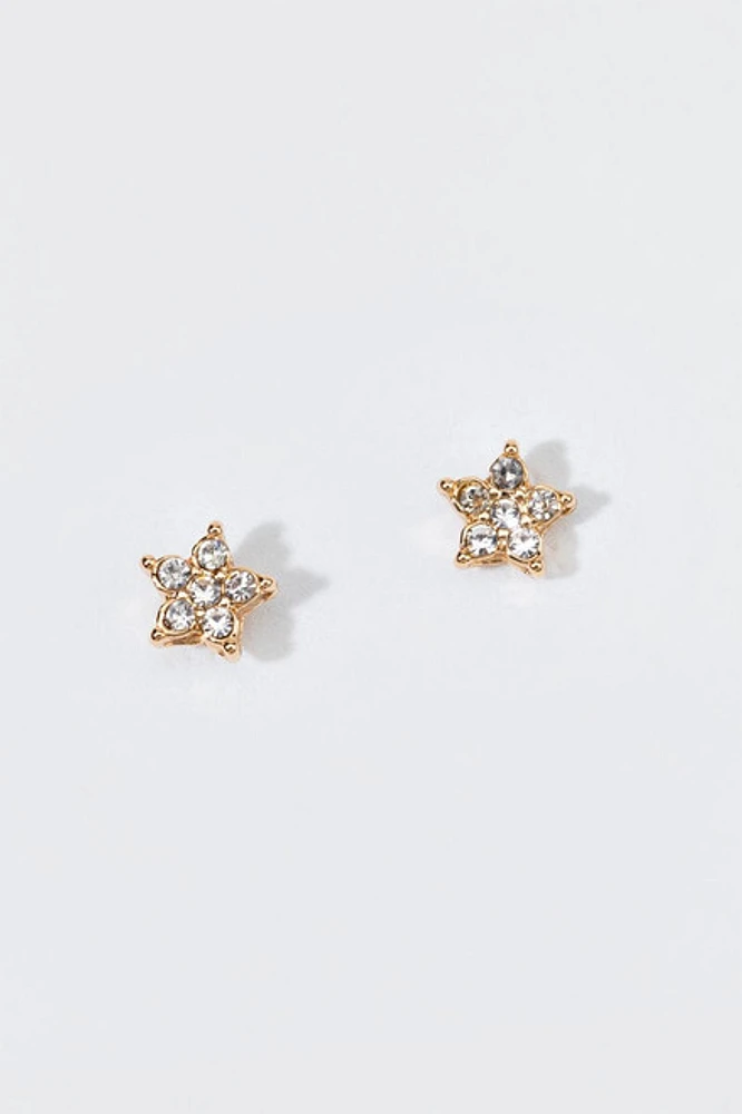 Hello Franki Crystal Star Stud Earrings for girls