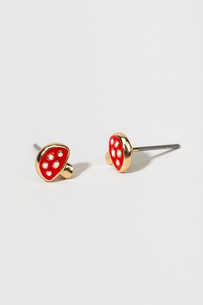 Hello Franki Mushroom Stud Earrings for girls