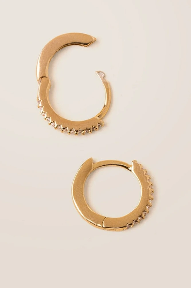 Kerry Pave Huggie Hoops
