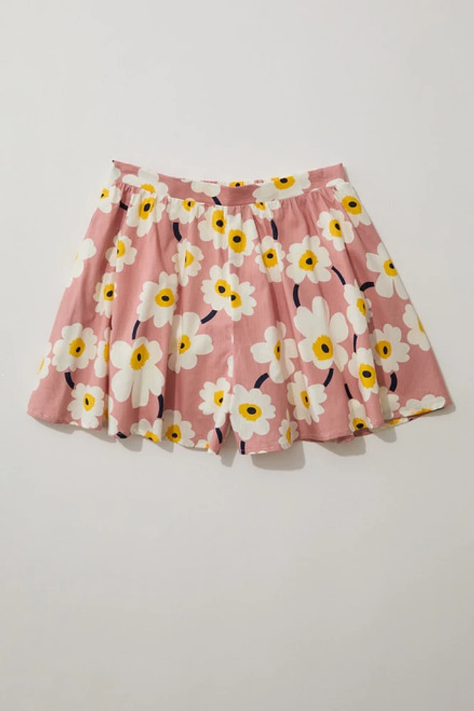 Hello Franki Floral Culotte Short for girls