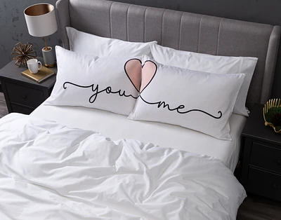 Pillow Talk Pillowcases - You Heart Me - FINAL SALE