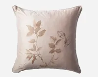 Alder Duvet Cover, TENCEL Lyocell, Botanical, Beige, Queen