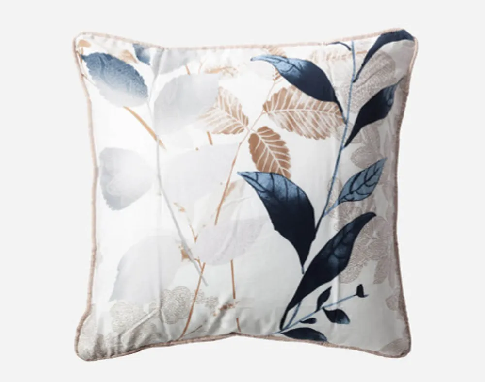 Alder Duvet Cover, TENCEL Lyocell, Botanical, Beige, Queen