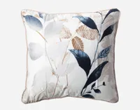 Alder Duvet Cover, TENCEL Lyocell, Botanical, Beige, Queen