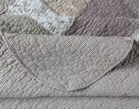 Graveley Cotton Quilt Set, Botanical, Grey, Queen