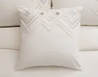 Charity Duvet Cover, Cotton, Geometric, Beige,