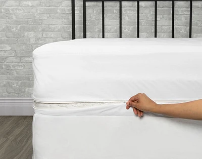 Sleep Shield Anti Bed Bug Mattress Encasement, White,