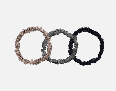 100% Mulberry Silk Skinny Scrunchies