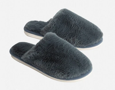 Faux Rabbit Plush Slippers