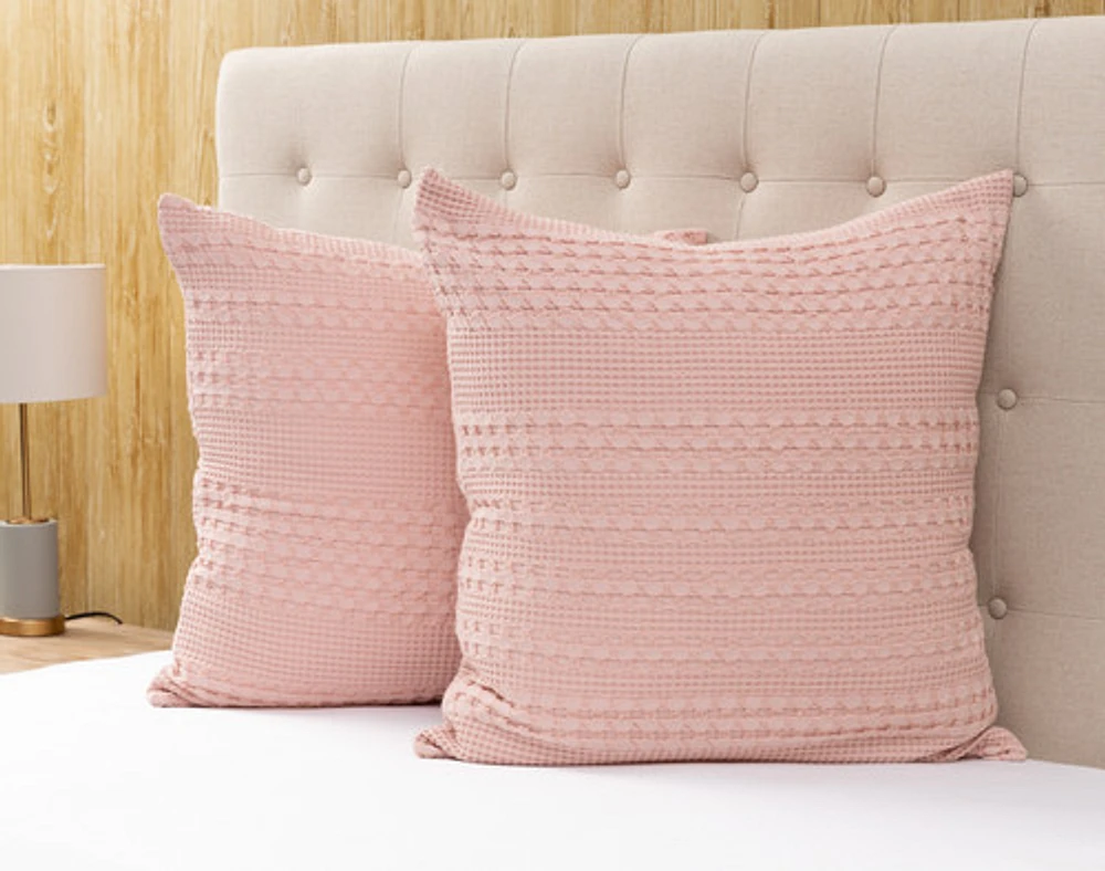 Waffle Cotton Euro Sham