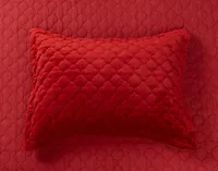 Lattice Ruby Quilt Set, Red, King