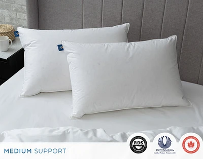 Opula White Down Pillow, Crafted