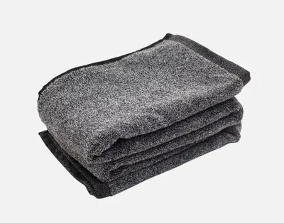 Charcoal Infused Cotton Towels, Grey, x