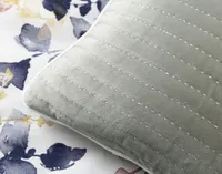 Whim Duvet Cover, Bamboo Cotton, Botanical, White, King