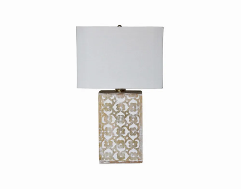 Skye Blossom Table Lamp, Brown