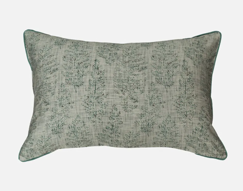 Thistledown Pillow Sham, Botanical, Green,