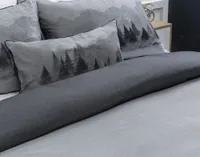Plateau Duvet Cover, TENCEL Lyocell, Scenic, Grey,