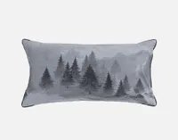 Plateau Boudoir Pillow Cover, Scenic, Grey, 24" x 12"