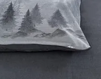 Plateau Boudoir Pillow Cover, Scenic, Grey, 24" x 12"
