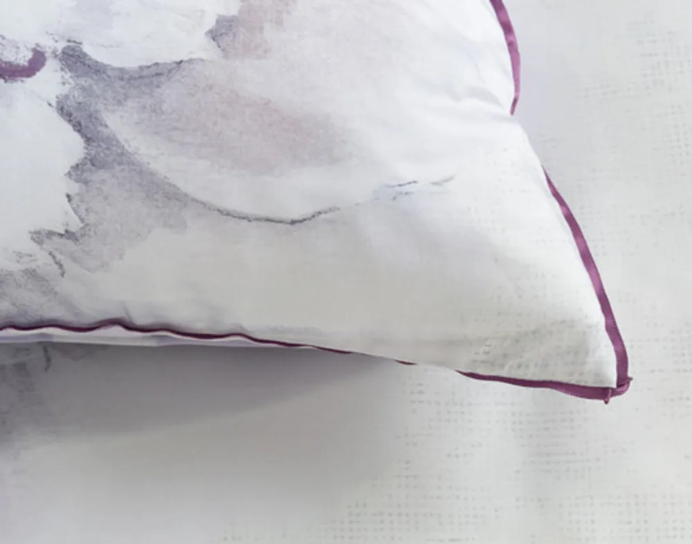 Divine Duvet Cover, TENCEL Lyocell, Floral, White,