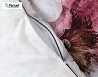 Braganza Duvet Cover, TENCEL Lyocell, Floral, White, Queen