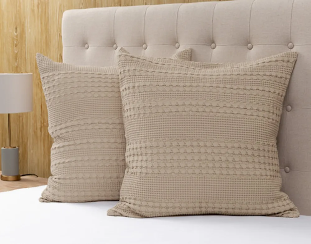 Waffle Cotton Euro Sham