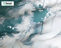 Canopy Duvet Cover, TENCEL Lyocell, Botanical, Green,