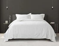 Shelby White Quilt Set, Geometric, Queen