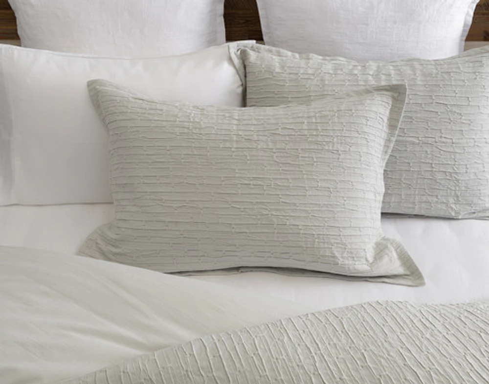 Montego Duvet Cover, Cotton, Geometric, Green, King