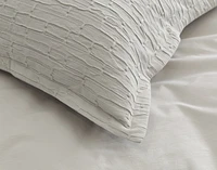 Montego Duvet Cover, Cotton, Geometric, Green, King