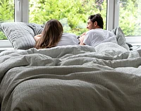 Montego Duvet Cover, Cotton, Geometric, Green, King