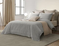 Montego Duvet Cover, Cotton, Geometric, Green, King