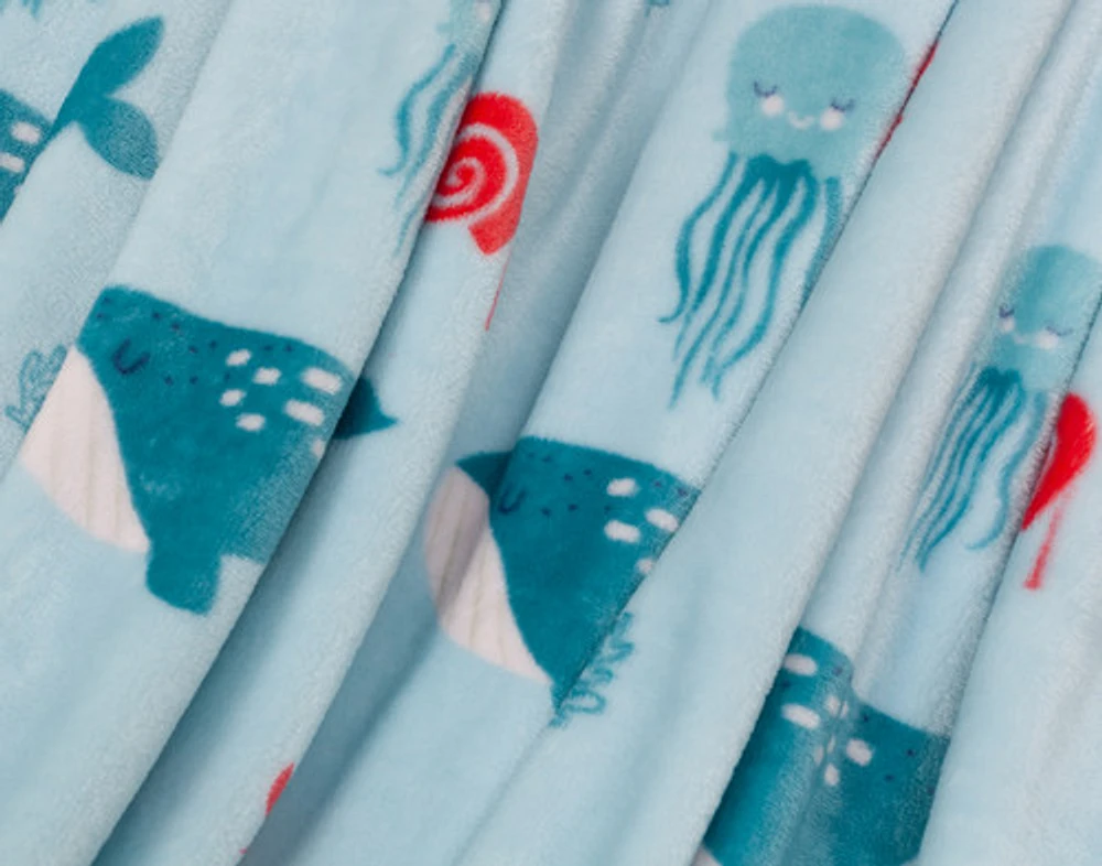 Kids' Fleece Velveteen Throw