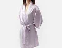 Silk Blend Kimono Robe
