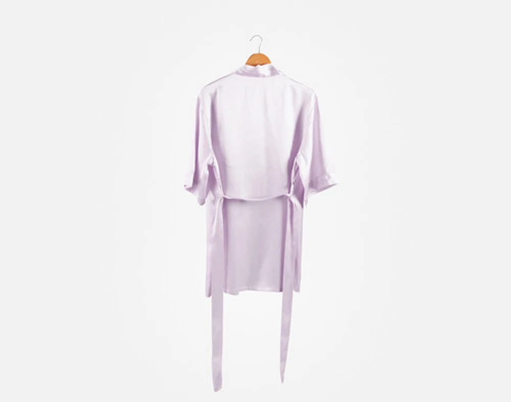 Silk Blend Kimono Robe