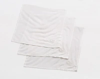 100% Mulberry Silk Exfoliating Face Cloths (Set of 3), White