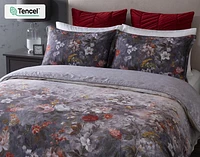 Renoir Floral Duvet Cover, TENCEL Lyocell, Floral, Purple,