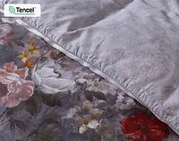 Renoir Floral Duvet Cover, TENCEL Lyocell, Floral, Purple,