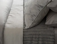 Metropolitan Duvet Cover, Cotton, Geometric, Grey,