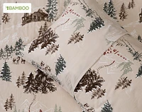 Bamboo Cotton Flannel Duvet Cover, Set
