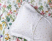 Summerfield Cotton Quilt Set, Floral, White, Queen