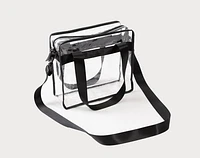 Clear Crossbody Bag, Blue,