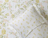 Forsythia Cotton Quilt Set, Floral, Yellow,