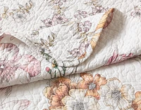Kalbarri Cotton Quilt Set, Floral, Pink, Queen