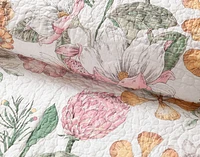 Kalbarri Cotton Quilt Set, Floral, Pink, Queen
