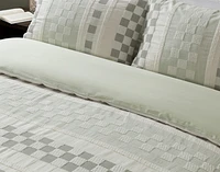 Tazio Duvet Cover, Cotton Set, Geometric, Green,